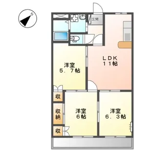 エランドールⅡ【2階】の間取り
