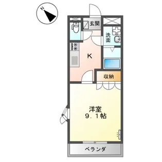 ラ・シュエット【2階】の間取り