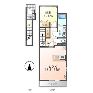 サンシャイン JIN【2階】の間取り