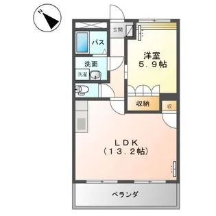ドリームウイング【2階】の間取り