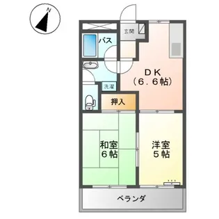 エスポワール小野【4階】の間取り