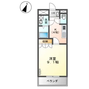 フラワーロード【1階】の間取り