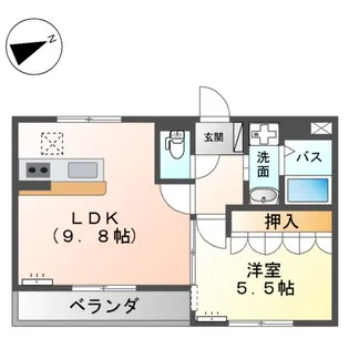 ベルソルト【1階】の間取り