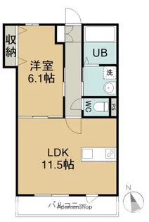 イデアーレ中庄B【2階】の間取り