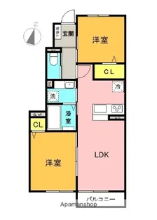 グランスイート【102号室】の間取り