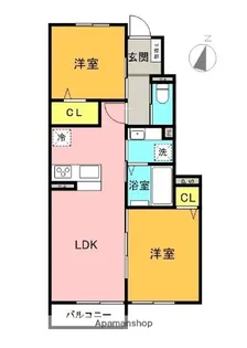 グランスイート【103号室】の間取り