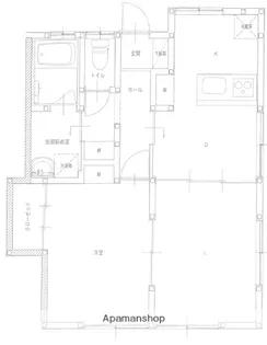 小野アパート【1室号室】の間取り
