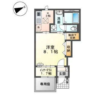 ラ・ルーチェMOMO【1階】の間取り