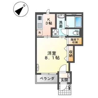 カーサ グリシーヌ【1階】の間取り