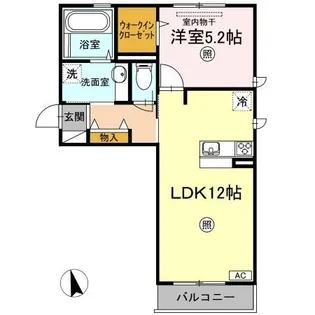 ベイ ブランシェ D棟【2階】の間取り