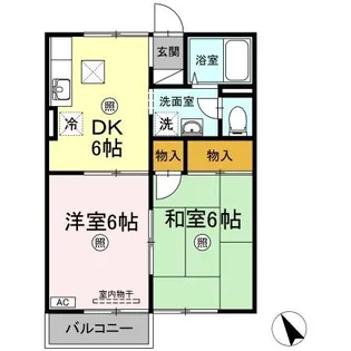 カームナガセ【1階】の間取り