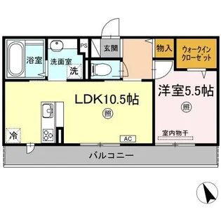 アステール白楽町【3階】の間取り