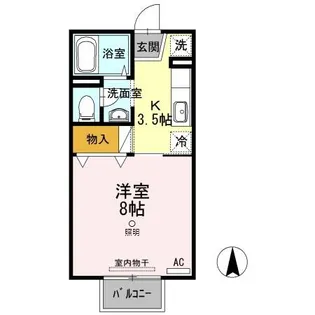 シャレード連島【2階】の間取り