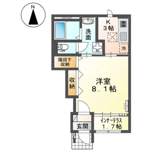 花美月【1階】の間取り