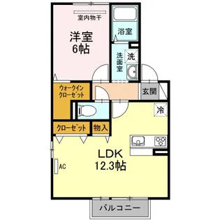 ラムール【2階】の間取り