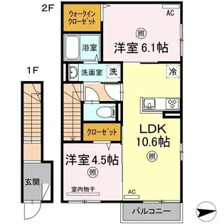 リトルバードハウス【2階】の間取り