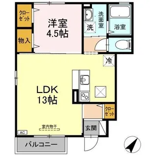 エトワール【1階】の間取り