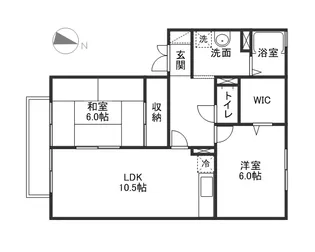 フロリアーデ平野【1階】の間取り