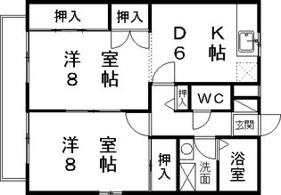アモロッソ S&S【101号室】の間取り