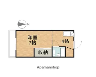 ホワイトメゾンミツオカ【205号室】の間取り