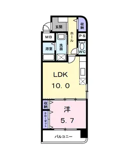 アバンツァート【6階】の間取り