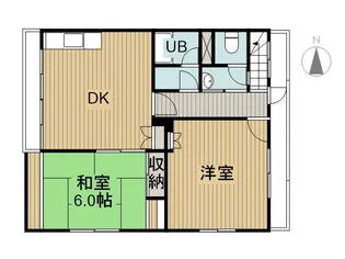 岡成舎2号ビル【3F号室】の間取り