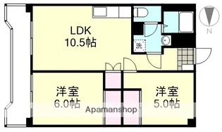 老松レジデンス【3階】の間取り