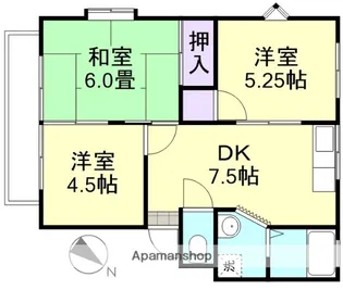 マンションくるみ【2階】の間取り