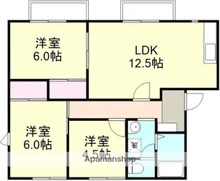 星の郷コーポ C棟【2階】の間取り