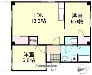 小野マンション【1階】の間取り