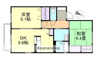 エイジレス 岡田【1階】の間取り
