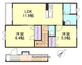 クレインアート A棟【2階】の間取り