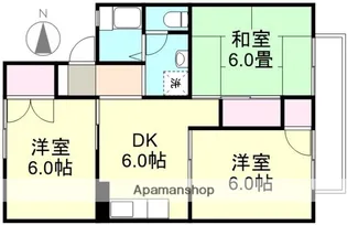 岡山県倉敷市福島【アパート】の間取り