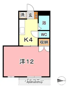 クリスタルハイツ【2階】の間取り