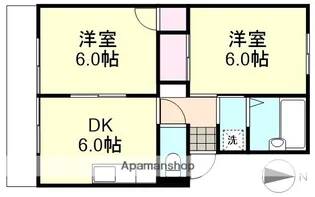 プレジール富井 A棟【1階】の間取り