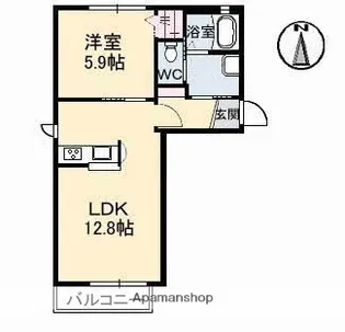 サンテ ファミレ【2階】の間取り