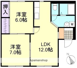 PALAZZO UNO【1階】の間取り