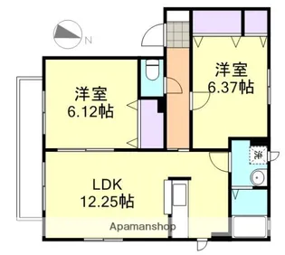 ジョイラックスB【2階】の間取り