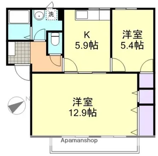 フレグランスまほろば B棟【2階】の間取り