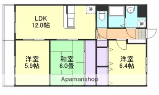 エスペランス【3階】の間取り