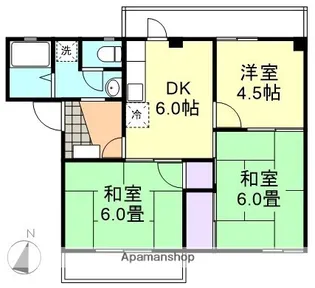 コーポ三宅 B棟【2階】の間取り