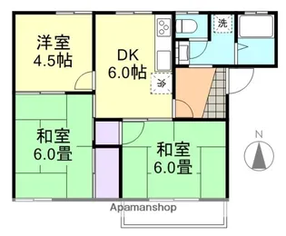 コーポ三宅 B棟【2階】の間取り