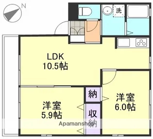 HOPELODGE G【2階】の間取り