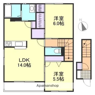 カリーノカーネA棟【2階】の間取り