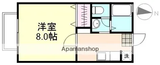 ウイング神田 B【2階】の間取り