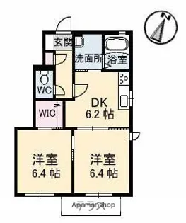 リブラン D棟【1階】の間取り