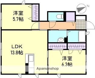 グランドールⅡ E棟【1階】の間取り
