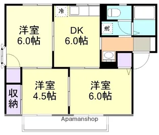 ラベンダーヒルズA棟【1階】の間取り