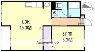 一本木ハイツ【1階】の間取り