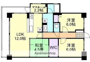 アルファスマート倉敷羽島【5階】の間取り